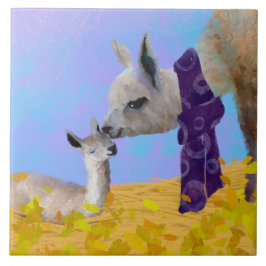 De Cerâmica Azulejo Llama/Trivet (6 polegadas quadradas)