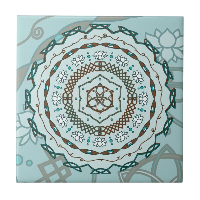 De Cerâmica Azulejo Lotus Weave (Frente)