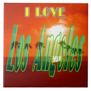De Cerâmica azulejo "Lovely Los Angeles"