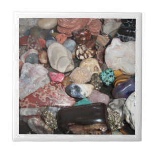 De Cerâmica Azulejo lustrado da pilha da rocha