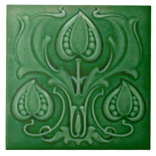 De Cerâmica Azulejo Majolica Repro Verde Nouveau