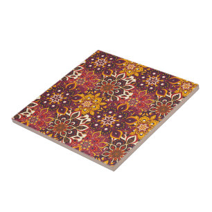 De Cerâmica Azulejo Mandala Impressão