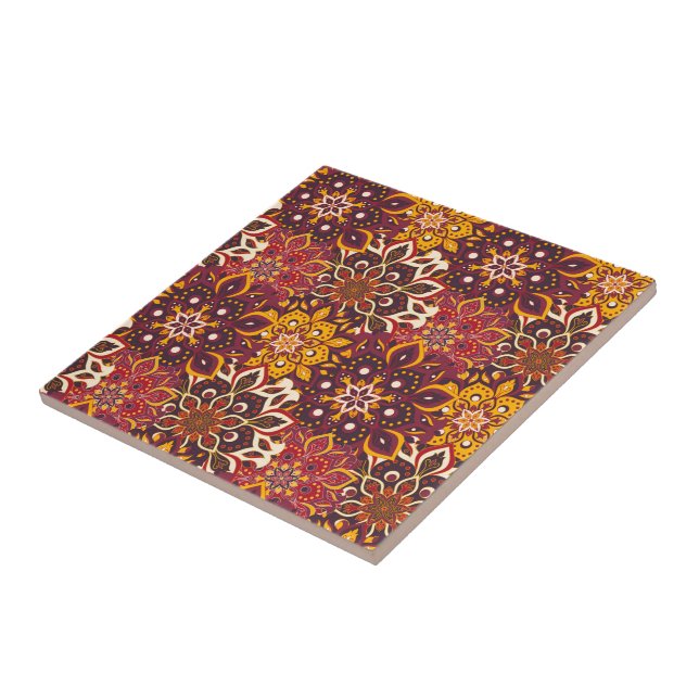 De Cerâmica Azulejo Mandala Impressão (Lateral)
