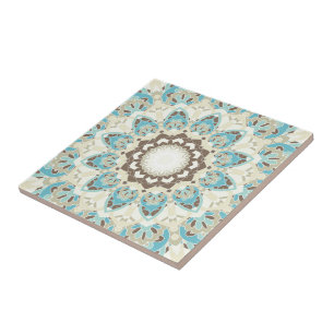 De Cerâmica Azulejo Mandala Impressão