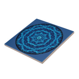 De Cerâmica Azulejo marinho da mandala da vinheta da tela