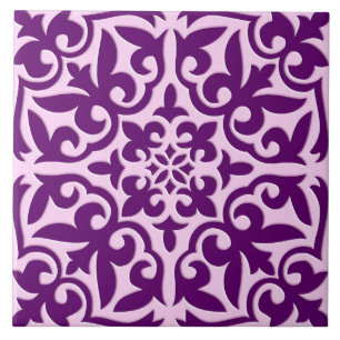 De Cerâmica Azulejo marroquino - roxo e orquídea