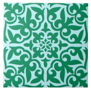 De Cerâmica Azulejo marroquino - turquesa e aqua