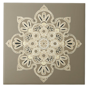 De Cerâmica Azulejo Medalhão Decorativo bronzeado