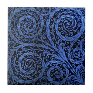 De Cerâmica Azulejo medieval/Trivet da tapeçaria