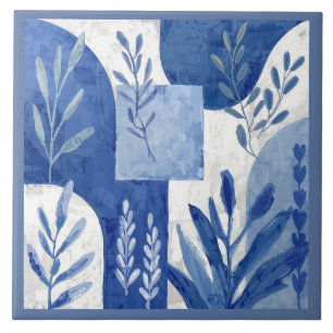 De Cerâmica Azulejo Mediterrâneo Azul Branco