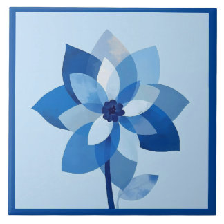 De Cerâmica Azulejo Mediterrâneo Azul Branco