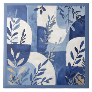 De Cerâmica Azulejo Mediterrâneo Azul Branco