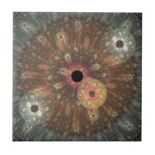 De Cerâmica Azulejo metálico do Fractal da chama