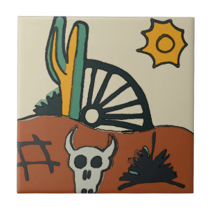 De Cerâmica Azulejo mexicano, deserto ocidental,