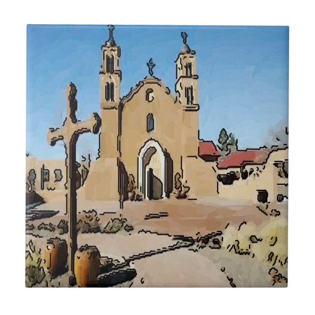 De Cerâmica Azulejo Mexicano, Missão Espanhola Antiga (Frente)
