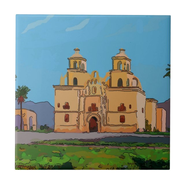 De Cerâmica Azulejo mexicano,Olod Missão Espanhola (Frente)