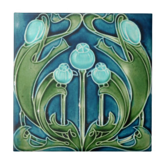 De Cerâmica Azulejo - Mirtilos Art Nouveau