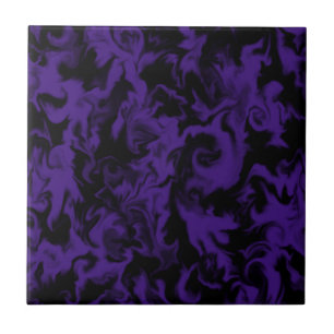 De Cerâmica Azulejo misturado roxo & preto escuro da cor