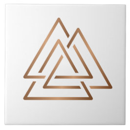 De Cerâmica Azulejo Moderno do Nó da Trindade - Bronze Minimal