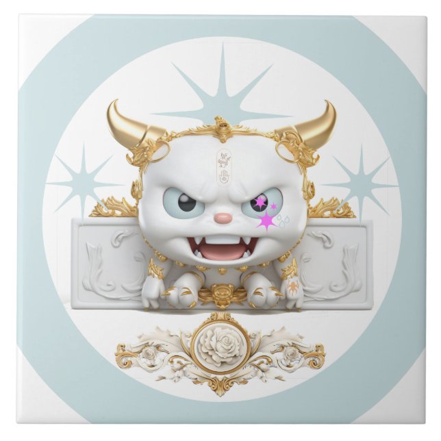 De Cerâmica Azulejo Monster (Frente)