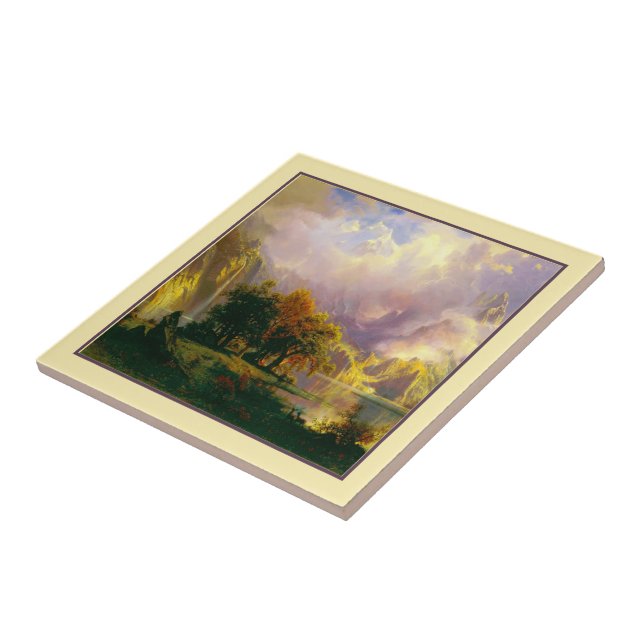 De Cerâmica Azulejo montanhas rochosas (Lateral)