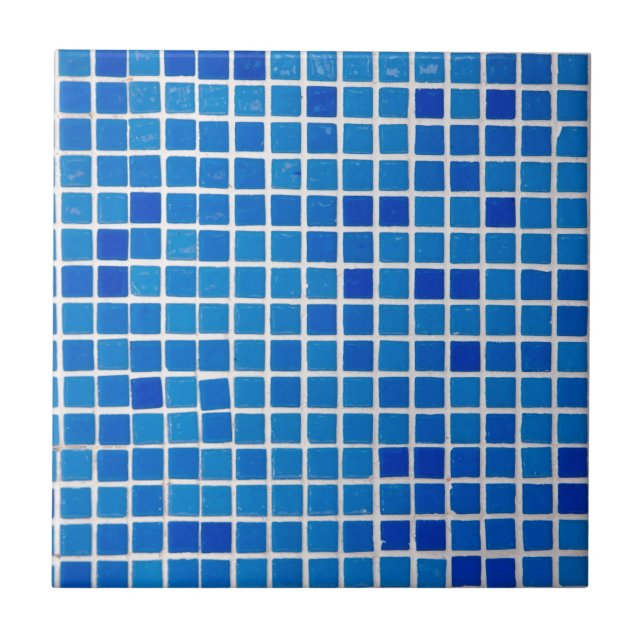 De Cerâmica Azulejo Mosaico Azul (Frente)