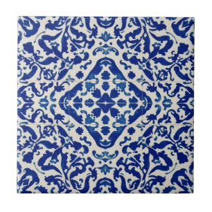 De Cerâmica Azulejo mosaico vintage azul e branco a granel