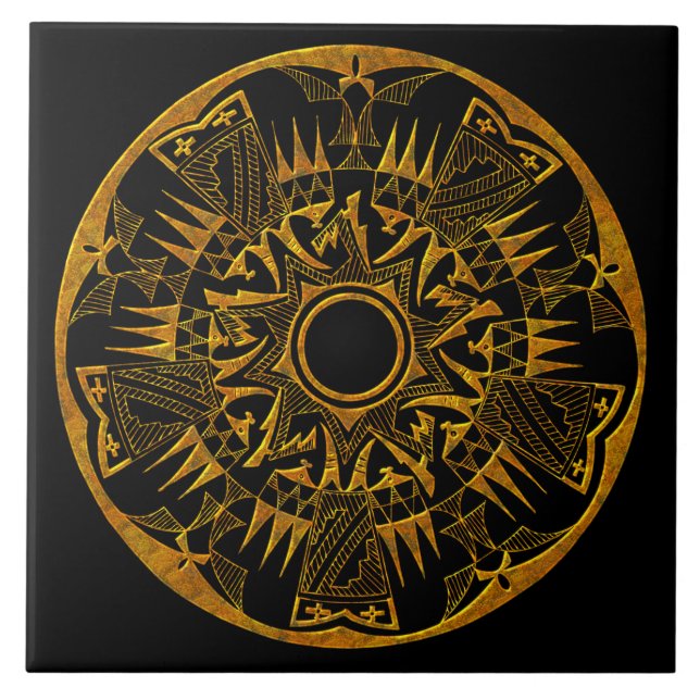 De Cerâmica Azulejo Native American 1 (Frente)