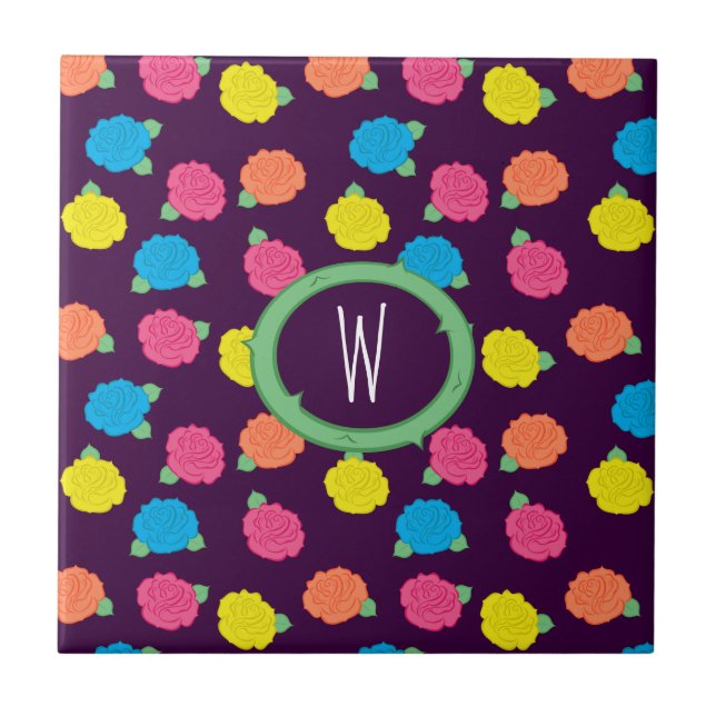 De Cerâmica Azulejo Neon Rosa (Frente)