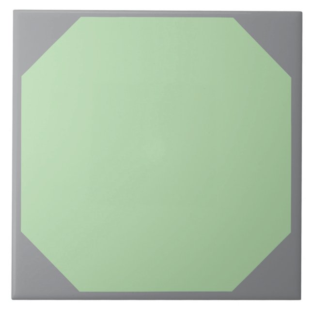 De Cerâmica Azulejo Octogonal Verde Vintage Atemporal (Frente)
