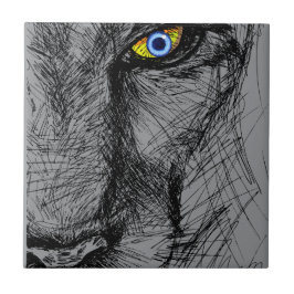 De Cerâmica Azulejo Olhar do Tigre
