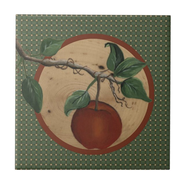 De Cerâmica Azulejo Orchard Apple (Frente)