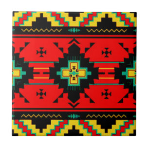 De Cerâmica Azulejo Ornamental Indiana Nativa Americana