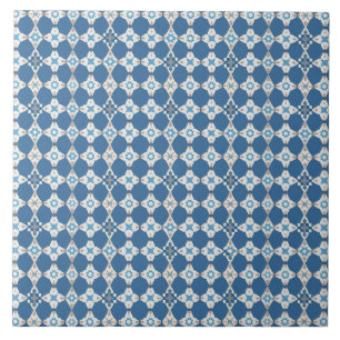 De Cerâmica Azulejo - Padrão Branco e Azulejo