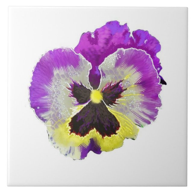 De Cerâmica Azulejo Pansy (Frente)
