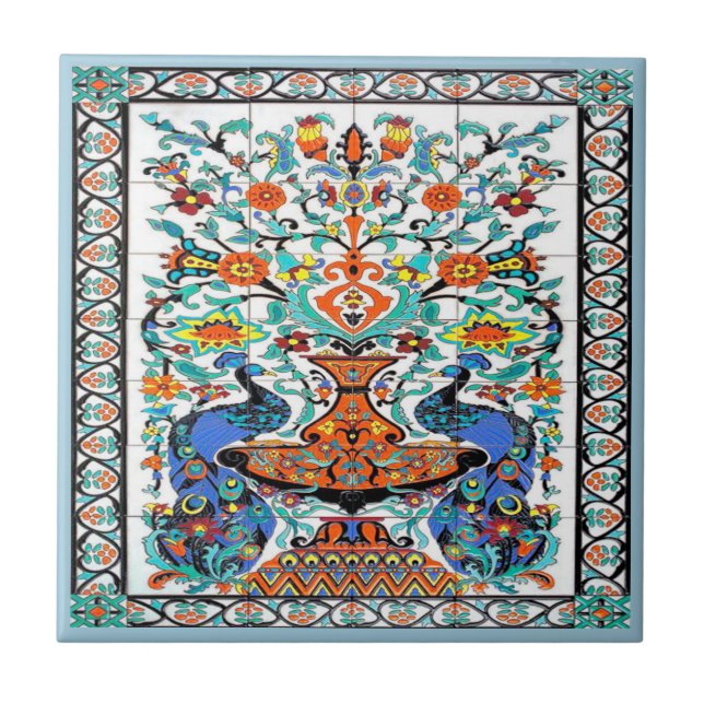 De Cerâmica Azulejo Pássaros, (Frente)