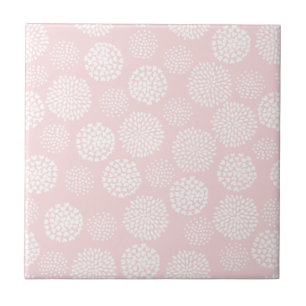 De Cerâmica Azulejo Pastel bonito retro do rosa e o branco