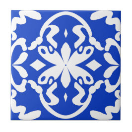 De Cerâmica Azulejo Pequeno Azul Flutuante