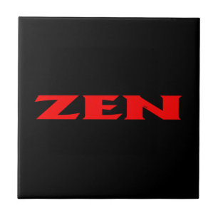 De Cerâmica Azulejo pequeno preto vermelho Zen