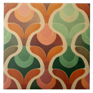 De Cerâmica Azulejo perfeito Vintage 70s