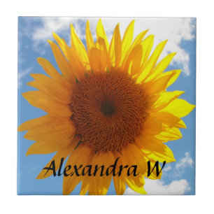 De Cerâmica Azulejo personalizado amarelo brilhante do céu