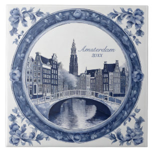 De Cerâmica Azulejo Personalizado Blue Delft Amsterdam Souveni
