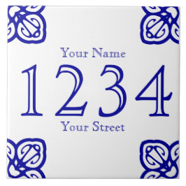 De Cerâmica Azulejo Personalizado do Número da Casa Espanhola