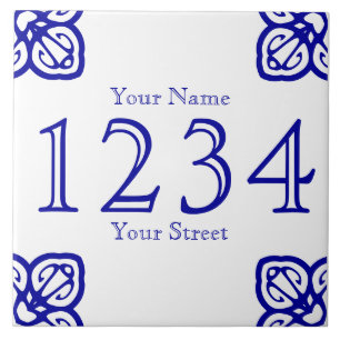 De Cerâmica Azulejo Personalizado do Número da Casa Espanhola