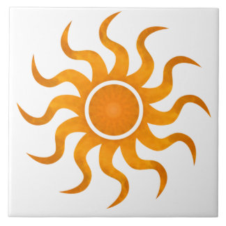 De Cerâmica Azulejo personalizável Blask Sun - Grande