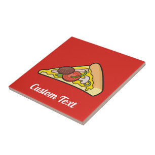De Cerâmica Azulejo Pizza Slice