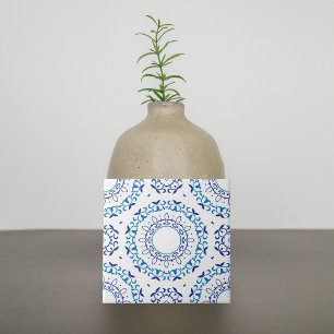 De Cerâmica Azulejo português do Mediterrâneo azul e branco