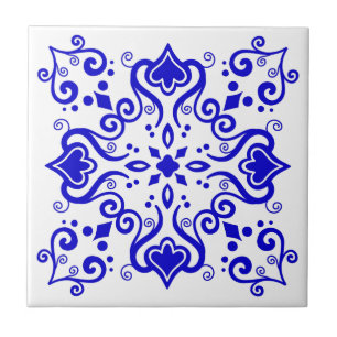 De Cerâmica Azulejo Português Mediterrâneo Azul Branco A01