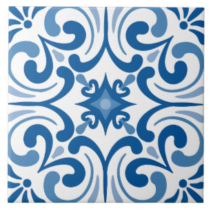 De Cerâmica Azulejo Português Mediterrâneo Tradicional