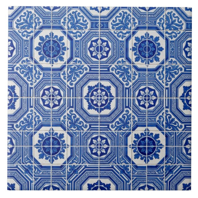 De Cerâmica Azulejo Português Tradicional (Frente)